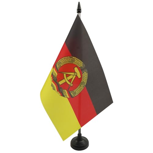 AZ FLAG - Tischflagge Deutsche Demokratische Republik - 21x14 cm - Ddr Tischfahne 14 x 21 Cm - Flaggen von AZ FLAG