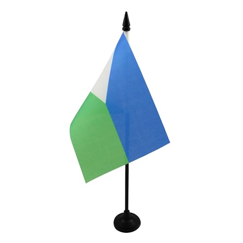 AZ FLAG - Tischflagge Dschibuti - 15x10 cm - Republik Dschibuti Tischfahne 10 x 15 Cm - Flaggen von AZ FLAG