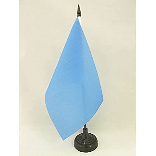 AZ FLAG TISCHFLAGGE EINFARBIG BLAU 21x14cm - EINFARBIG TISCHFAHNE 14 x 21 cm - flaggen von AZ FLAG