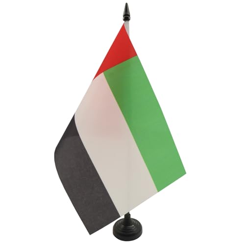 AZ FLAG TISCHFLAGGE EMIRAT FUDSCHAIRA 21x14cm - FUJAIRAH TISCHFAHNE 14 x 21 cm - flaggen von AZ FLAG