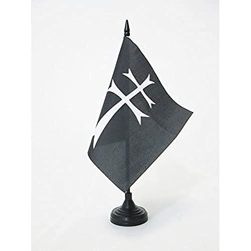 AZ FLAG - Tischflagge Hospitaliter Vom Heiligen Geist - 15x15 cm - Brüder Vom Orden Des Heiligen Geistes Tischfahne 15 x 15 Cm - Flaggen von AZ FLAG