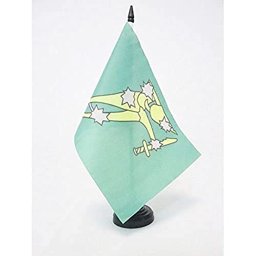 AZ FLAG TISCHFLAGGE Irland Starry Plough GRÜN 21x14cm - IRISCHE TISCHFAHNE 14 x 21 cm - flaggen von AZ FLAG