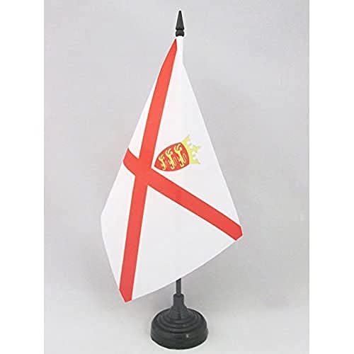 AZ FLAG TISCHFLAGGE Jersey 21x14cm - Jersey TISCHFAHNE 14 x 21 cm - flaggen von AZ FLAG