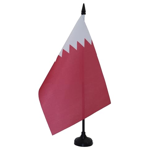 AZ FLAG TISCHFLAGGE KATAR 21x14cm - Staat KATAR TISCHFAHNE 14 x 21 cm - flaggen von AZ FLAG