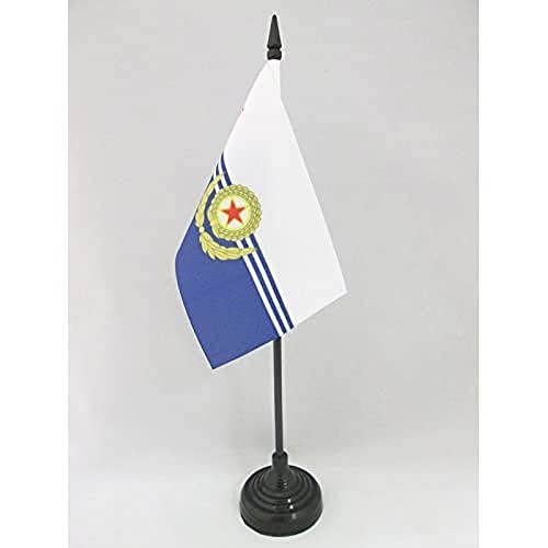 AZ FLAG - Tischflagge Koreanische Volksmarine Volksarmee - 15x10 cm - Demokratischen Volksrepublik Korea Tischfahne 10 x 15 cm - Flaggen von AZ FLAG