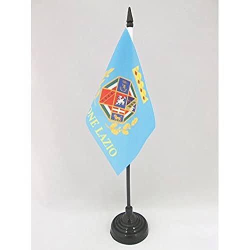 AZ FLAG TISCHFLAGGE LATIUM 15x10cm - Lazio IN Italien TISCHFAHNE 10 x 15 cm - flaggen von AZ FLAG