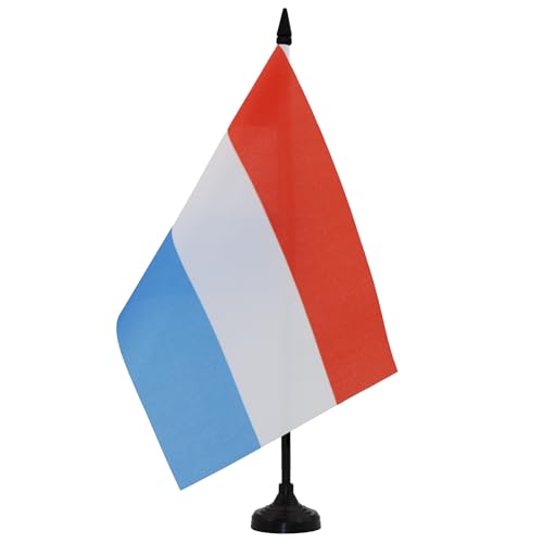 AZ FLAG TISCHFLAGGE Luxemburg 21x14cm - LUXEMBURGISCHE TISCHFAHNE 14 x 21 cm - flaggen von AZ FLAG