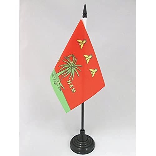 AZ FLAG TISCHFLAGGE NÎMES MIT KROKODIL 15x10cm - NÎMES TISCHFAHNE 10 x 15 cm - flaggen von AZ FLAG