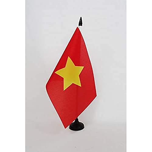 AZ FLAG TISCHFLAGGE NORDVIETNAM 1945-1955 21x14cm - DEMOKRATISCHE Republik Vietnam TISCHFAHNE 14 x 21 cm - flaggen von AZ FLAG