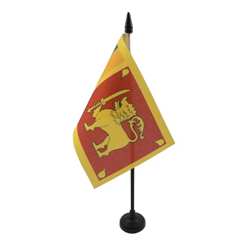 AZ FLAG TISCHFLAGGE SRI Lanka 15x10cm - DEMOKRATISCHE SOZIALISTISCHE Republik SRI Lanka TISCHFAHNE 10 x 15 cm - flaggen von AZ FLAG