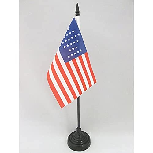 AZ FLAG TISCHFLAGGE USA 33 Sterne 15x10cm - VEREINIGTEN Staaten VON Amerika ALT TISCHFAHNE 10 x 15 cm - flaggen von AZ FLAG