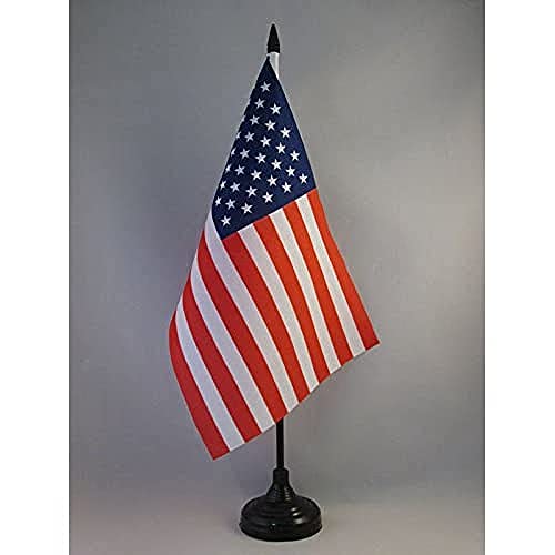 AZ FLAG TISCHFLAGGE USA VEREINIGTE Staaten 22x15cm - VEREINIGTEN Staaten VON Amerika TISCHFAHNE 15 x 22 cm - flaggen von AZ FLAG