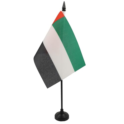 TISCHFLAGGE VEREINIGTE ARABISCHE EMIRATE 15x10cm - VEREINIGTE ARABISCHE EMIRATE TISCHFAHNE 10 x 15 cm - flaggen AZ FLAG von AZ FLAG