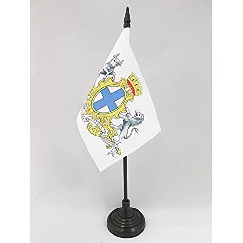 AZ FLAG TISCHFLAGGE Wappen VON Marseille 15x10cm - Marseille TISCHFAHNE 10 x 15 cm - flaggen von AZ FLAG