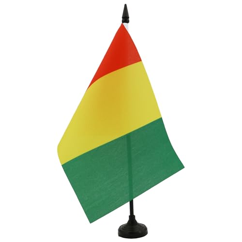 AZ FLAG - Tischflagge Guinea - 21x14 cm - Guineische Tischfahne 14 x 21 Cm - Flaggen von AZ FLAG
