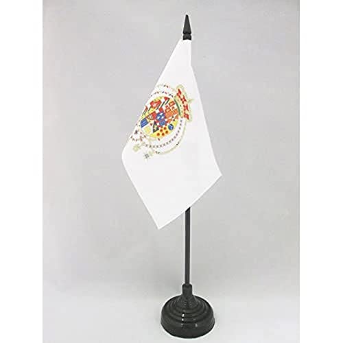 AZ FLAG - Tischflagge Königreich Beider Sizilien 1816-15x10 cm - Italienische Tischfahne 10 x 15 Cm - Flaggen AZ FLAG - Tischflagge Königreich Beider Sizilien 1816-15x10 cm - Italienische Tischfahne 10 x 15 Cm - Flaggen von AZ FLAG