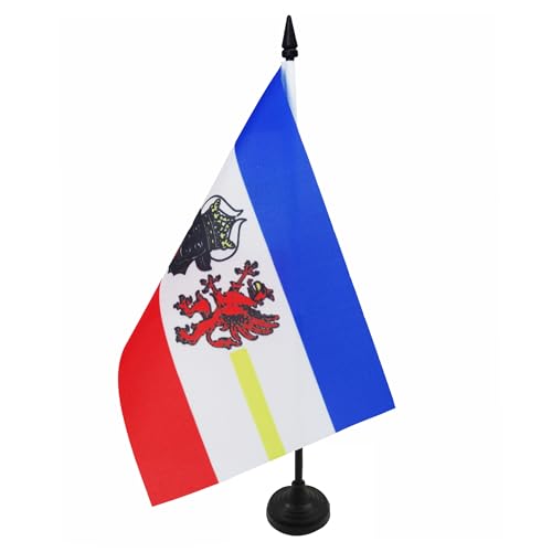 AZ FLAG - Tischflagge Mecklenburg-Vorpommern - 21x14 cm - Mecklenburg-Vorpommern Tischfahne 14 x 21 Cm - Flaggen von AZ FLAG