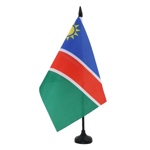 AZ FLAG - Tischflagge Namibia - 21x14 cm - Republik Namibia Tischfahne 14 x 21 Cm - Flaggen von AZ FLAG