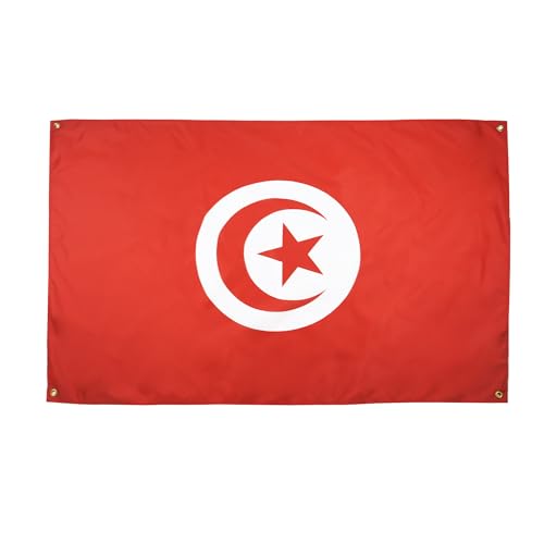 AZ FLAG Tunesische Flagge, 150 x 90 cm, mit 4 Ösen, Tunesischer Pavillon für Balkon oder Wand AZ FLAG Tunesische Flagge, 150 x 90 cm, mit 4 Ösen, Tunesischer Pavillon für Balkon oder Wand von AZ FLAG