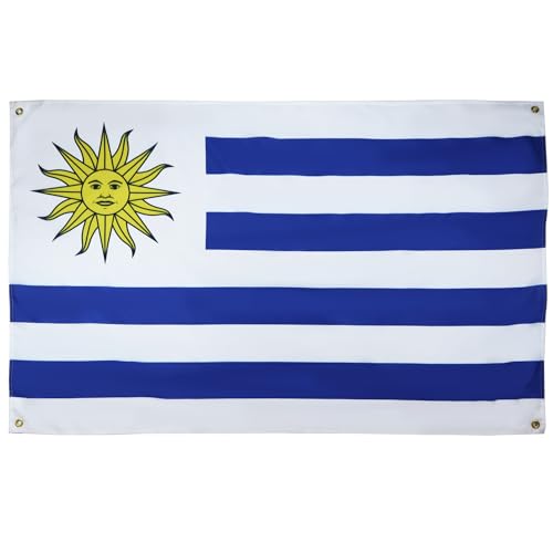 AZ FLAG Uruguay-Flagge, 150 x 90 cm, mit 4 Ösen, Uruguayischer Pavillon, für Balkon oder Wand AZ FLAG Uruguay-Flagge, 150 x 90 cm, mit 4 Ösen, Uruguayischer Pavillon, für Balkon oder Wand von AZ FLAG