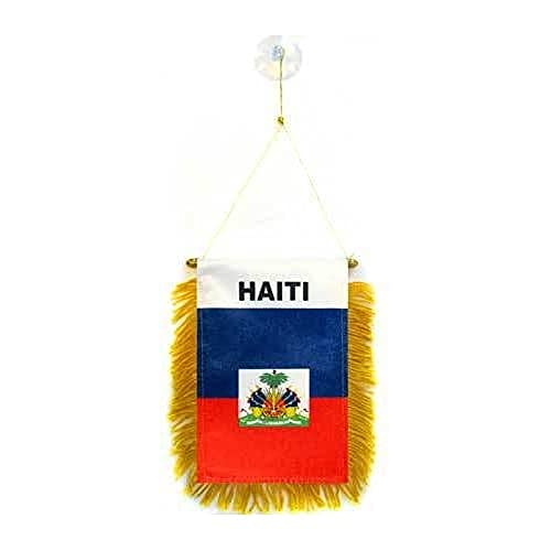 AZ FLAG - Wimpel Haiti - 15x10 cm - Haitianische Mini Flagge 10 x 15 Cm - Auto Pennant Spezielle Auto von AZ FLAG