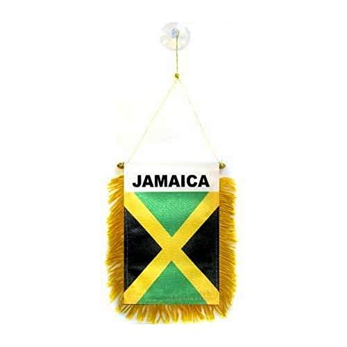 AZ FLAG Wimpel Jamaika 15x10cm - JAMAIKANISCHE Mini Flagge 10 x 15 cm - Auto Pennant spezielle Auto von AZ FLAG
