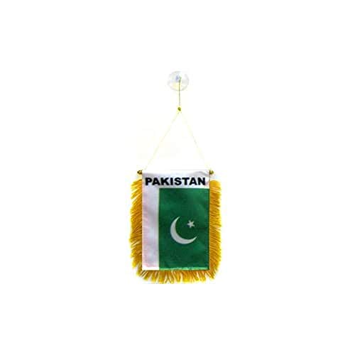 AZ FLAG Wimpel Pakistan 15x10cm - PAKISTANISCHE Mini Flagge 10 x 15 cm - Auto Pennant spezielle Auto von AZ FLAG