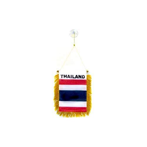AZ FLAG - Wimpel Thailand - 15x10 cm - Thailändische Mini Flagge 10 x 15 Cm - Auto Pennant Spezielle Auto von AZ FLAG
