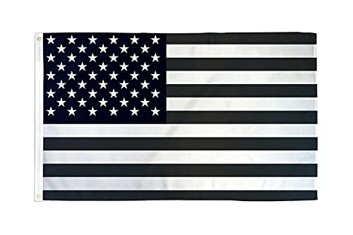 AZ FLAG Flagge USA SCHWARZ UND WEIß 90x60cm - VEREINIGTEN Staaten VON Amerika Fahne 60 x 90 cm - flaggen Top Qualität von AZ FLAG