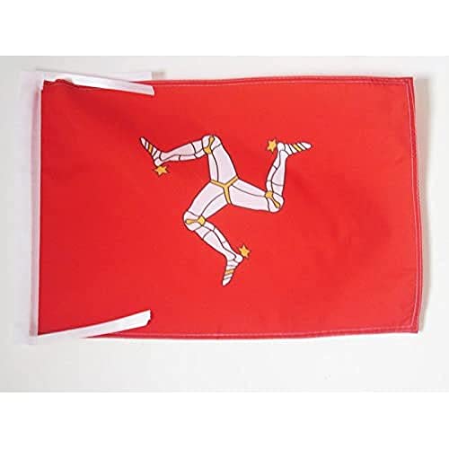 AZ FLAG Flagge ISLE of Man 45x30cm mit Kordel - ENGLISCHE Fahne 30 x 45 cm - flaggen Top Qualität von AZ FLAG
