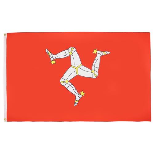 AZ FLAG Flagge ISLE of Man 90x60cm - ENGLISCHE Fahne 60 x 90 cm - flaggen Top Qualität von AZ FLAG