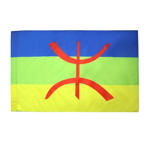 AZ FLAG - Flagge Kabylei - 90x60 cm - Berber Fahne 60 x 90 Cm Scheide Für Mast - Flaggen von AZ FLAG