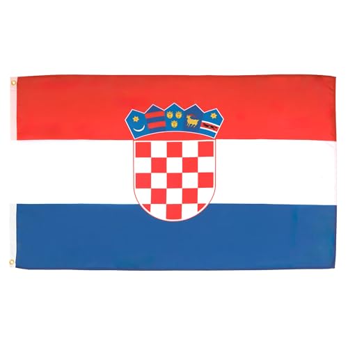 AZ FLAG Flagge Kroatien 150x90cm - KROATISCHE Fahne 90 x 150 cm feiner Polyester - flaggen von AZ FLAG