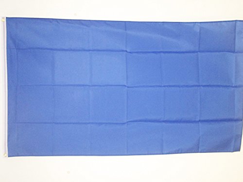 AZ FLAG - Flagge Einfarbig Blau - 90x60 cm - Leichtes Polyester - Einfarbig Fahne mit Messing-Ösen - 40g von AZ FLAG