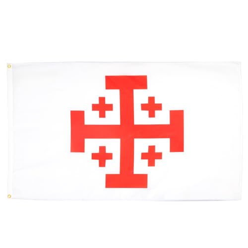 AZ FLAG - Flagge Orden Vom Heiligen Grab Zu Jerusalem - 150x90 cm - Ossh Fahne 100% Polyester mit Messing-Ösen - 110g AZ FLAG - Flagge Orden Vom Heiligen Grab Zu Jerusalem - 150x90 cm - Ossh Fahne 100% Polyester mit Messing-Ösen - 110g von AZ FLAG