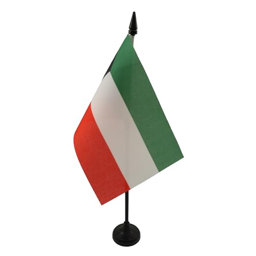 AZ FLAG - Tischflagge Kuwait - 15x10 cm - Kuweitische Tischfahne 10 x 15 Cm - Flaggen von AZ FLAG
