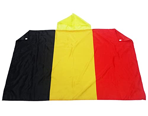 AZ FLAG - Umhangflagge Belgien - 150x90 cm - Belgische Cape Fahne 100% Polyester mit Messing-Ösen - 110g AZ FLAG - Umhangflagge Belgien - 150x90 cm - Belgische Cape Fahne 100% Polyester mit Messing-Ösen - 110g von AZ FLAG