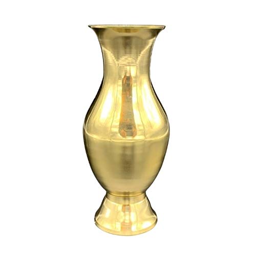 Blumenvase Gold 20cm Dekovase Tischvase Messing klassisch Griechisch Antik Ø7cm von AZ Messing