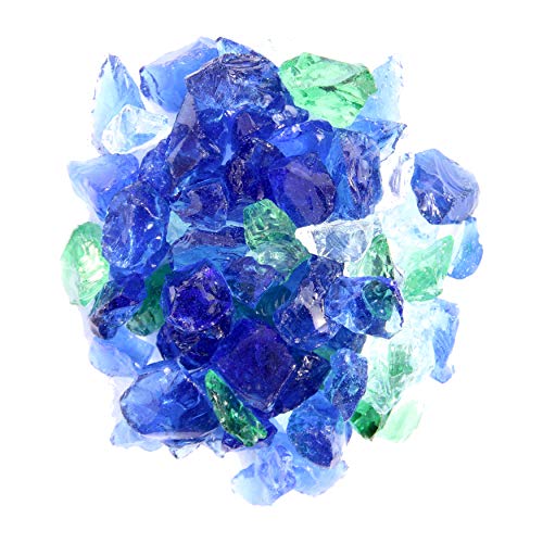 Hiland RGLASS-PB Pit Fire Glass i n Pacific Blend, Extreme Temperaturbewertung, gut für Propan oder Erdgas, 4,5 kg, 4,5 kg Hiland RGLASS-PB Pit Fire Glass i n Pacific Blend, Extreme Temperaturbewertung, gut für Propan oder Erdgas, 4,5 kg, 4,5 kg von Hiland