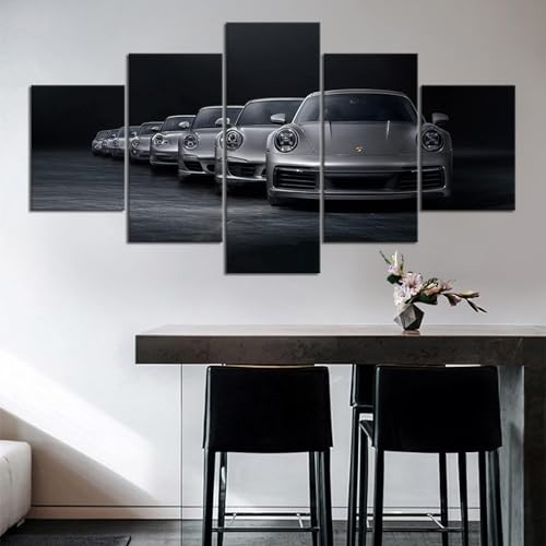 5 Teilige Kunstdruck Leinwandbilder 5 Teiliges Wandbild Luxus Auto Porsch Sportwagen Schwarz und Weiß Kunstdruck Auf Leinwand Leinwandbilder Wohnzimmer Schlafzimmer Wandbilder Wohnzimmer Modern 5 Teilige Kunstdruck Leinwandbilder 5 Teiliges Wandbild Luxus Auto Porsch Sportwagen Schwarz und Weiß Kunstdruck Auf Leinwand Leinwandbilder Wohnzimmer Schlafzimmer Wandbilder Wohnzimmer Modern von AZBESCZ