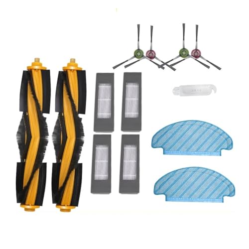 AZDTGWOOX Filter, Seitenbürste, Hauptbürste, Wischtücher, Kompatibel Mit ECOVACS, Kompatibel Mit Deebot, T9, AIVI, T8, AIVI, N8 Pro, 920, 950, Ersatz for Staubsauger-Set(H) von AZDTGWOOX