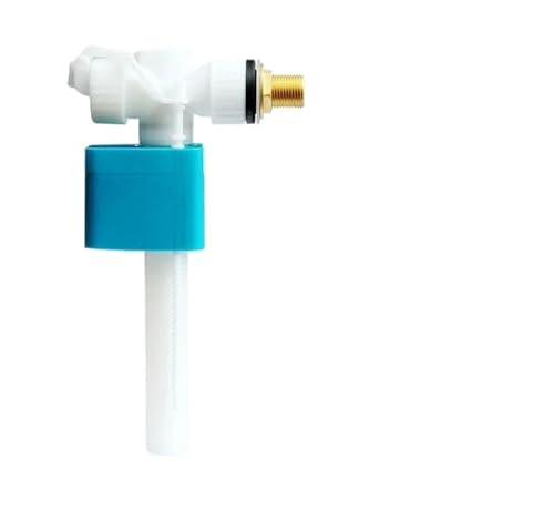 Seitliches Einlassventil, Füllventil For Toilettenwassertank, Schwimmerschüssel, Badezimmer-Einlass, Toilettenwerkzeug, Schwimmer, Einstellbarer Spüldruckknopf, Beweglich(Copper G0.5) von AZDTGWOOX