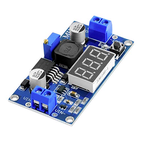 AZ-Delivery LM2596S LM2596 Step-down DC-DC Buck-Converter Modul für 4-40V zu 3,3-24V mit 3-stelliger Digitalanzeige und inklusive E-Book! von AZDelivery