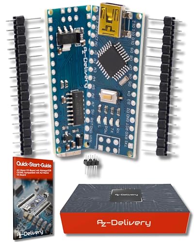 AZDelivery 1x AZ-Nano V3-Board Set - AZ-Nano V3-Board Mikrocontroller mit Atmega328 CH340 inklusive E-Book von AZDelivery