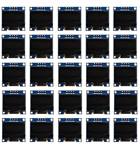 AZDelivery 25 x 0,96 Zoll OLED Display I2C SSD1306 Chip 128 x 64 Pixel I2C Bildschirm Anzeigemodul mit weißen Zeichen kompatibel mit Arduino und Raspberry Pi inklusive E-Book! AZDelivery 25 x 0,96 Zoll OLED Display I2C SSD1306 Chip 128 x 64 Pixel I2C Bildschirm Anzeigemodul mit weißen Zeichen kompatibel mit Arduino und Raspberry Pi inklusive E-Book! von AZDelivery