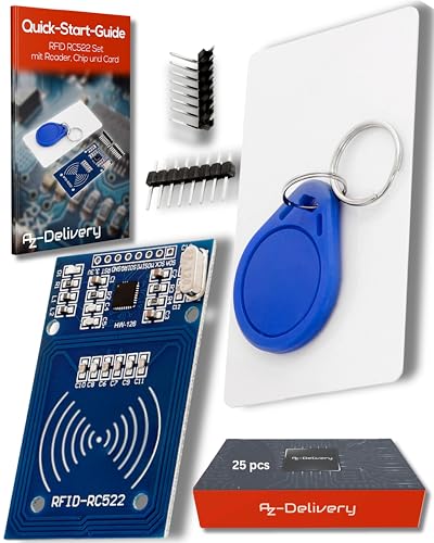 AZDelivery 25 x RFID Kit RC522 mit Reader, Chip und Card 13,56MHz SPI kompatibel mit Arduino und Raspberry Pi inklusive E-Book! AZDelivery 25 x RFID Kit RC522 mit Reader, Chip und Card 13,56MHz SPI kompatibel mit Arduino und Raspberry Pi inklusive E-Book! von AZDelivery