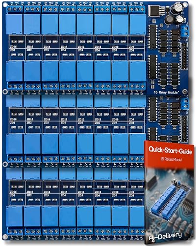 AZDelivery 3 x 16-Relais Modul 12V mit Optokoppler Low-Level-Trigger kompatibel mit Arduino inklusive E-Book! AZDelivery 3 x 16-Relais Modul 12V mit Optokoppler Low-Level-Trigger kompatibel mit Arduino inklusive E-Book! von AZDelivery