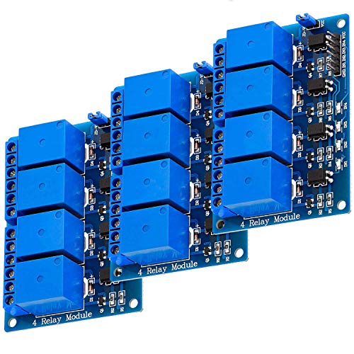 AZDelivery 3 x 4-Relais Modul 5V mit Optokoppler Low-Level-Trigger kompatibel mit Arduino inklusive E-Book! von AZDelivery