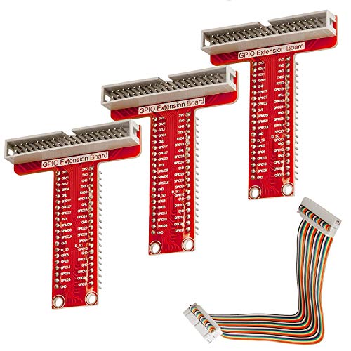 AZDelivery 3 x 40 Pins GPIO Breakout Board und kompatibles Flachband Ribbon Kabel kompatibel mit Raspberry Pi von AZDelivery