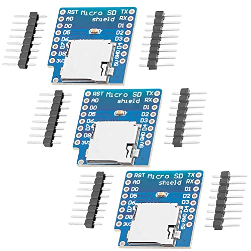 AZDelivery 3 x D1 Mini Micro SD TF Karte Micro SD Karten Shield für D1 Mini Kompatibel mit Arduino AZDelivery 3 x D1 Mini Micro SD TF Karte Micro SD Karten Shield für D1 Mini Kompatibel mit Arduino von AZDelivery